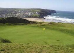 top 10 cornwall golf courses - perranporth golf course image