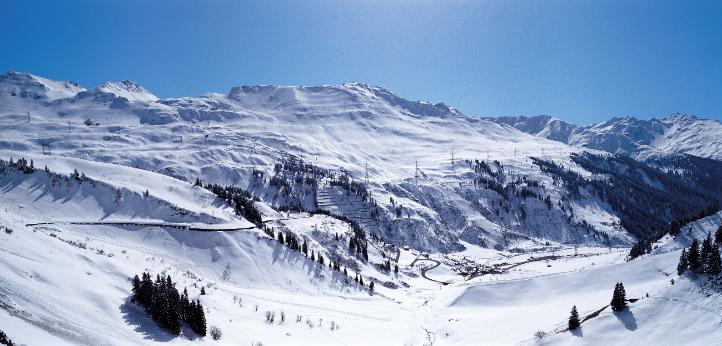 panorama of stuben ski resort